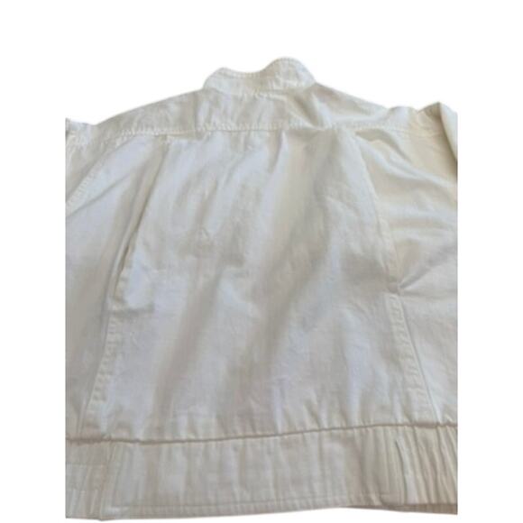 "AMERICAN EAGLE OUTFITTER'S" VTG White Cotton Blend Women's SZ S 80's Jacket - Picture 15 of 15